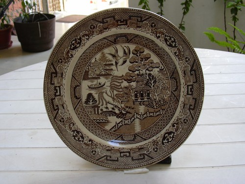 Antico piatto ceramica - piatto, inglese