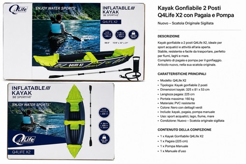 Kayak gonfiabile posti - gonfiabile,