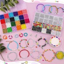 Kit 5500 perline 4mm - 4mm, colorate