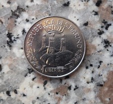 MONETA DA 100 LIRE DI SAN MARINO DEL 1982 In fior di conio-tagliata dalle serie