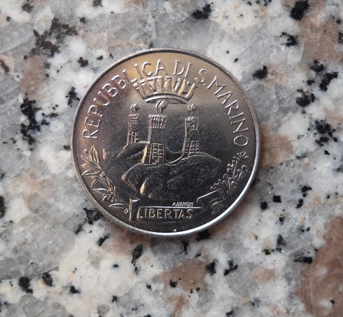 Moneta 100 lire san - lire, di
