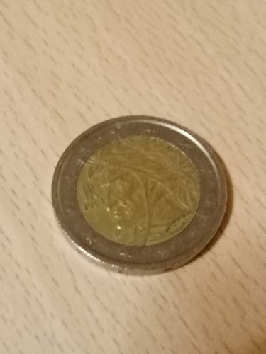 Moneta due euro dante - 2,