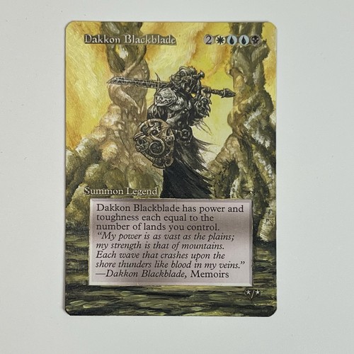 Mtg carta dakkon - dakkon, blackblade