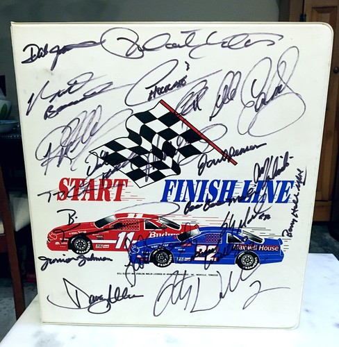 Nascar card binder - nascar, firmato