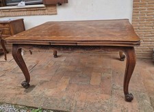 IMPONENTE ANTICO TAVOLO PROVENZALE, ALLUNGABILE, IN ROVERE