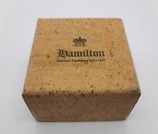 Hamilton rare vintage cork watch box for any models in very good condition 80's