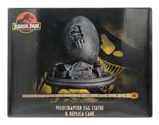 Jurassic Park Velociraptor Egg Statue & Cane Replica Set