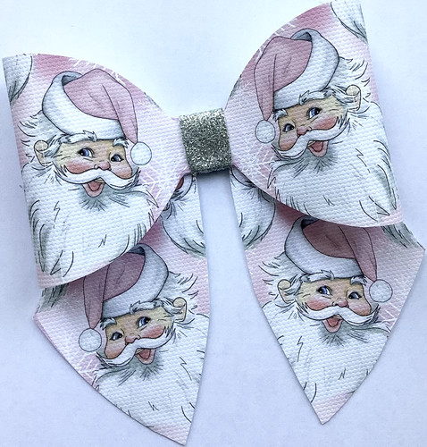 Rosa babbo natale stampato - natale,