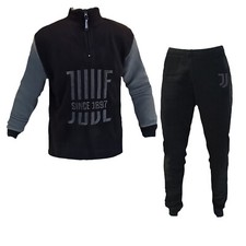 Pigiama in Pile Ragazzo Mezza Zip/Full Zip Juve Prodotto Ufficiale Art. JU15119