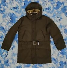 Giubbino giaccone piumino Peuterey Goose Down lungo con vera pelliccia Taglia L