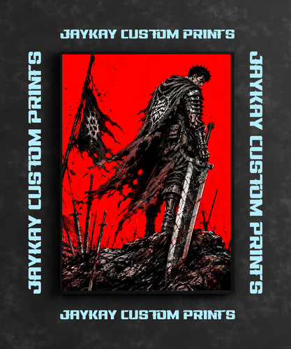 Poster berserk guts anime - poster,