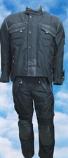 Tuta Moto Tessuto Uomo Nera