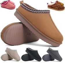 DONNA LINEA DONNA CALDA PELLICCIA SINTETICA ADERENTE SLIP ON OUTDOOR PANTOFOLE SCARPE STIVALI MISURA