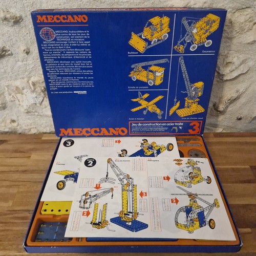 Boite meccano bleue avec - boite,