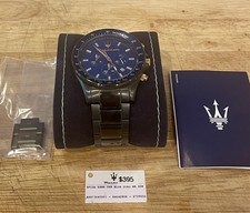 Orologio Maserati Sfida (R88736401) Uomo Silicone Nero Cronografo Quarzo