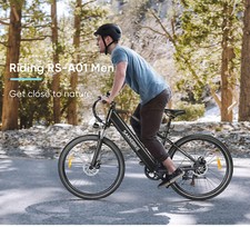 SAMEBIKE 26 pollici bici elettrica city ebike shimano 7 autonomia 90 km 36V 15AH