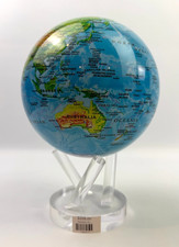Mova Blue Relief World Map