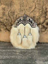 Sporran Uomo Pelliccia Bianca