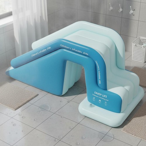 Piscina gonfiabile con - con, scivolo