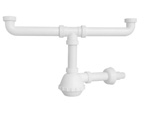 Sifone scarico pvc vie 1 - scarico, 2
