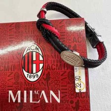 Bracciale Milan Ufficiale in Cuoio ✅