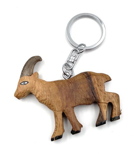 Fatto mano legno portachiavi - a,