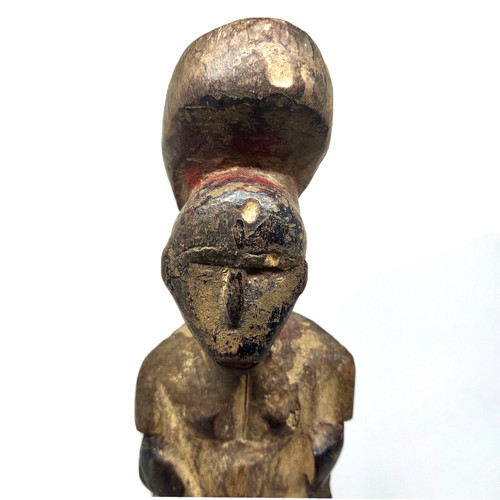 Statua legno africano baule - in,