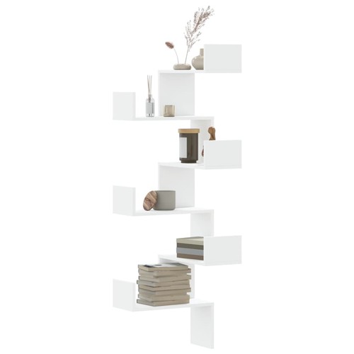 Scaffale angolare muro bianco - angolare,