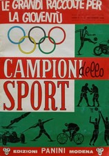 figurina ''Menù a Tendina'' campioni dello sport 1966 Panini Stemmi da rec.