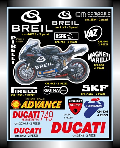 Adesivi moto ducati 749 - adesivi, 999