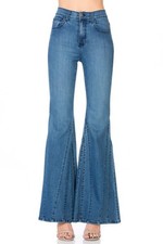 pantalone denim svasato jeans