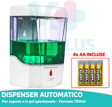 DISPENSER AUTOMATICO EROGATORE GEL IGIENIZZANTE SAPONE MAXI 700ML SENZA CONTATTO