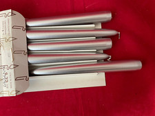 5 candele lisce mangiafumo laccate coloreArgento, circa cm.20 DeBer, nuovo