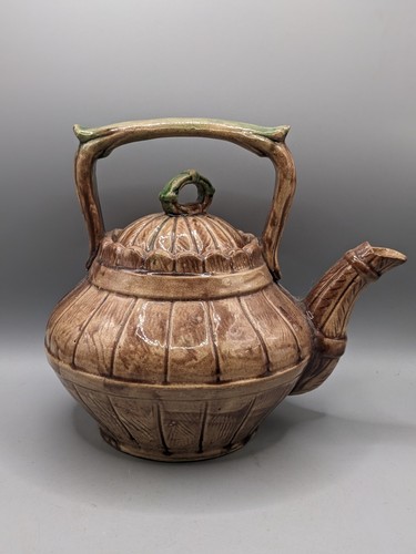 Antica teiera ceramica con - antica,