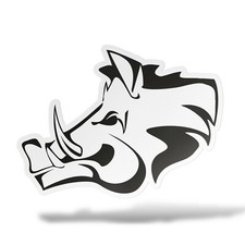 Sticker CINGHIALE SX Adesivo Parete Decal Laptop Mural Casco Auto Moto Camper