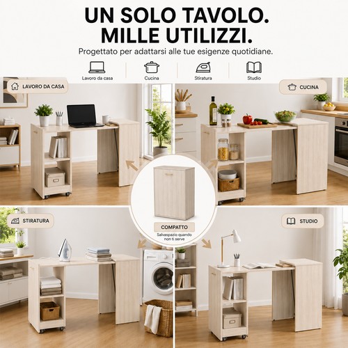 Mobile con tavolo scomparsa - mobile,