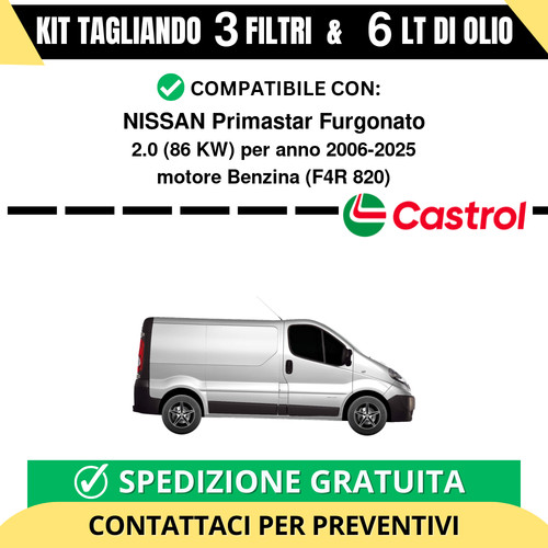 Tagliando per nissan - per, primastar