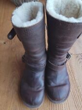 stivali Ugg Australia da donna Kensington in pelle marrone n. 38 usato