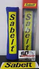 SABELT COPPIA CUSCINETTI CINTURE IMBOTTITURE TESSUTO ABARTH 500 595 695 BLU