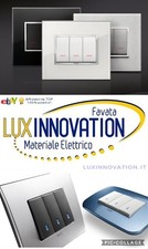 KIT IMPIANTO ELETTRICO EIKON VIMAR PRESE,INTERRUTTORI,PULSANTI,SUPPORTO,PREVENTI