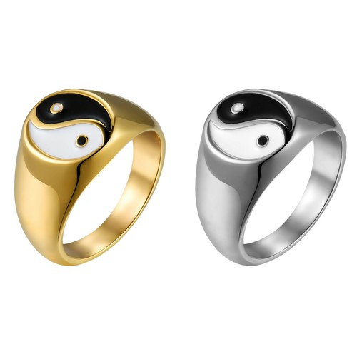 Anello uomo acciaio inox tai - anello,