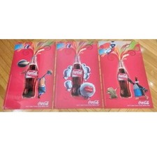3 CARTELLI INSEGNA METALLO-COCA COLA COCACOLA COKE-TARGA METAL SIGN-VINTAGE