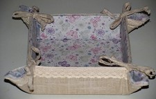 Cestino pane porta panini lavabile farfalla fiori Angelica Home & Country