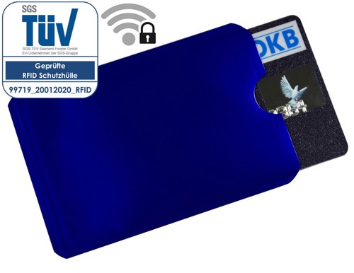 Custodia protettiva rfid blu - custodia,