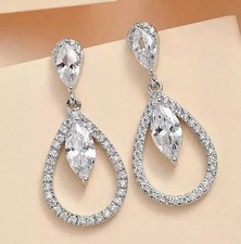 Orecchini goccia diamanti