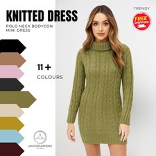 Vestito donna bodycon collo