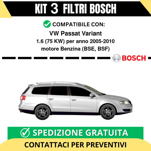 Kit bosch filtri tagliando - bosch, 3