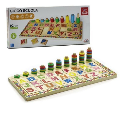 Gioco montessori legno 92 - in,