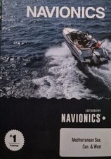 Cartografia Navionics+ originale mediterranean sea, cen. & West