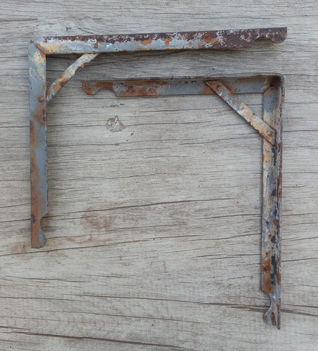 2pz staffe parete - parete, antiche